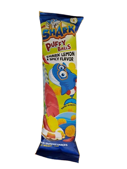 Mr.Shark Puffy Balls Shark Lemon & Spicy Flavor