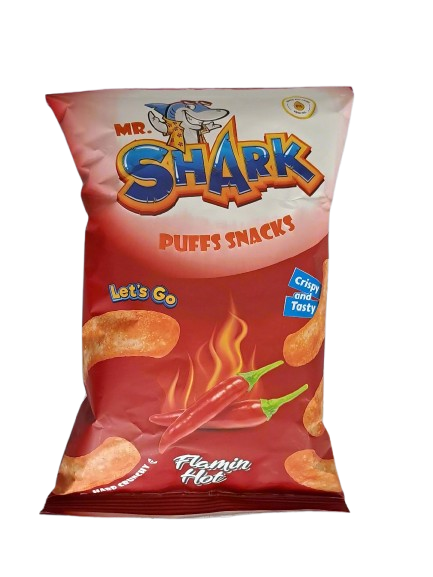 Mr.Shark Puffs Snacks Flamin Hot