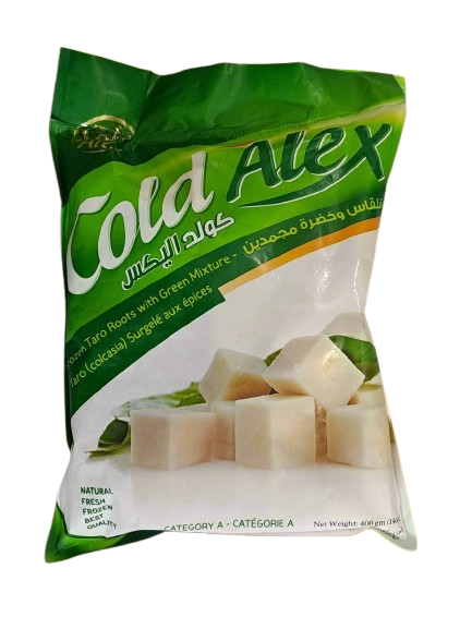 Cold  Alex Frozen Taro Roots With Green Mixture