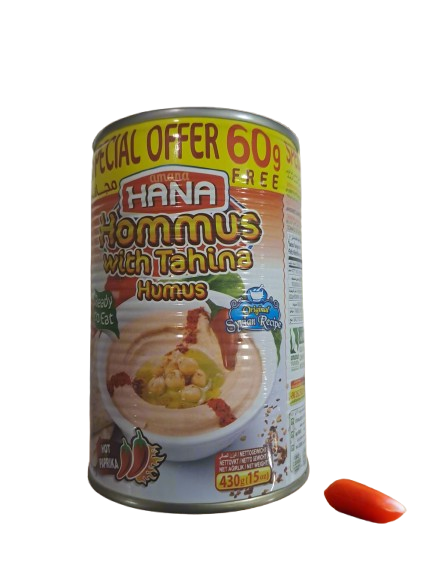 Hana hommus with tahina