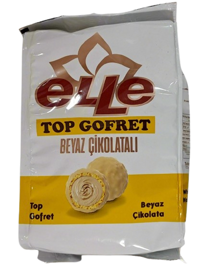 Elle Top Gofret Beyaz Ciklatali