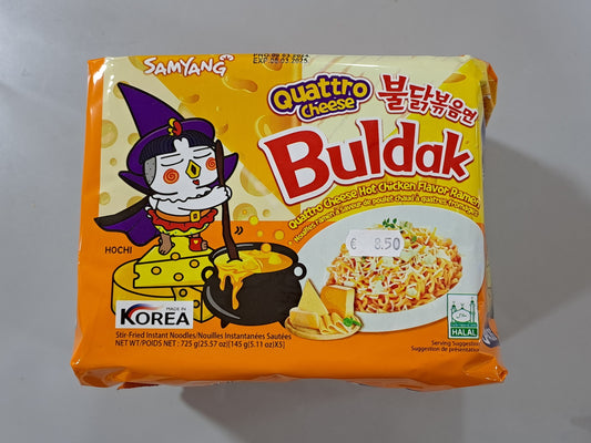 Samyang Buldak Quattro Cheese Hot Chicken Flavor Ramen Pak