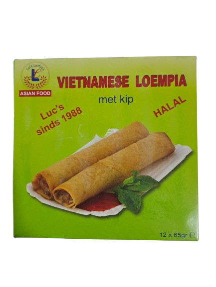 Asian FoodVietnamese Loempia Met Kip Halal 12×65gr