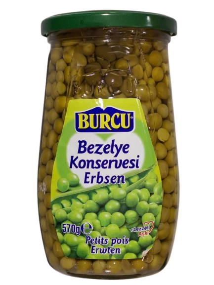 Burcu Bezelye Konservesi Erbsen