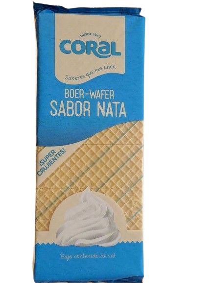Coral Boer -Wafer Sabor Nata