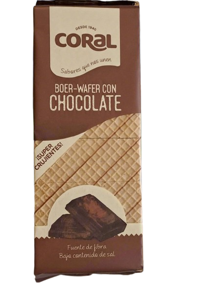 Coral Boer-Wafer Con Chocolate