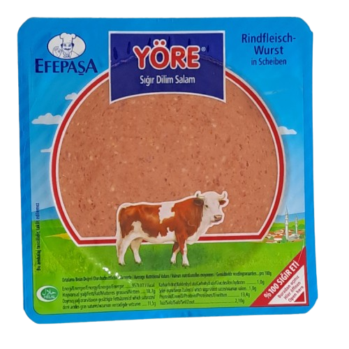 Yore Rindfleisch-Wurst In Scheiben