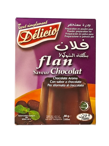 Délicio flan Chocolademelk