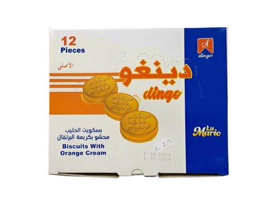 Dingo Biscuits With Orange Cream 12 pieces