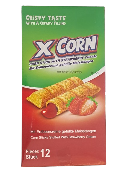 X Corn Corn Stick With Strawberry Cream