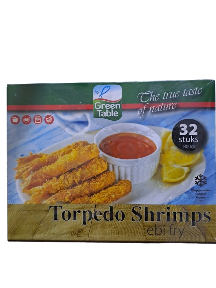 Green Table Torpedo Shrimps Ebi Fry 32 Stuks
