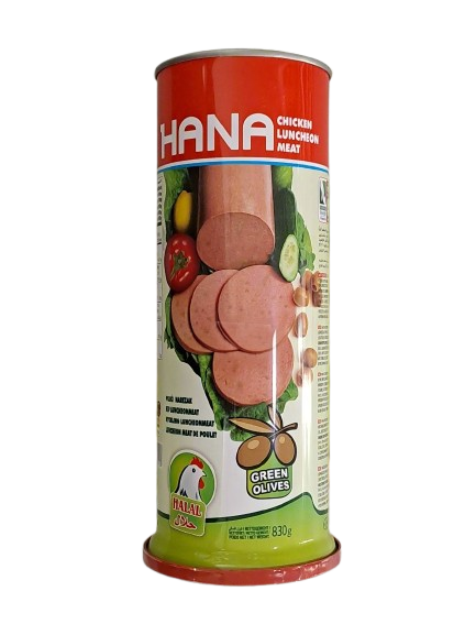 Hana Kip Luncheon Meat Groene Olijven