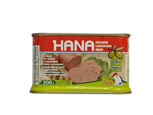 Hana Luncheon Meat Groene Olijven 200G