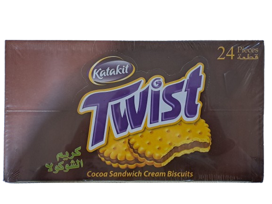 Katakit Twist Cocoa Sandwich Cream Biscuits 24 Stuks
