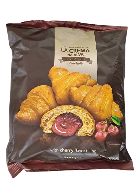 La Crema De Alva Croissant With Cherry Flavor Filling
