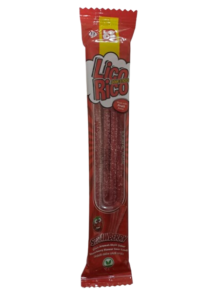 LoOp Candies Sour Sticks Strawberry