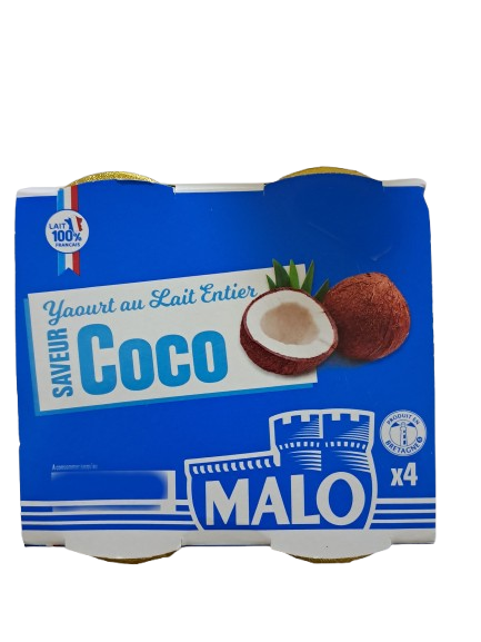 Malo Yaourt Au Lait Entier Coco 4Stuks