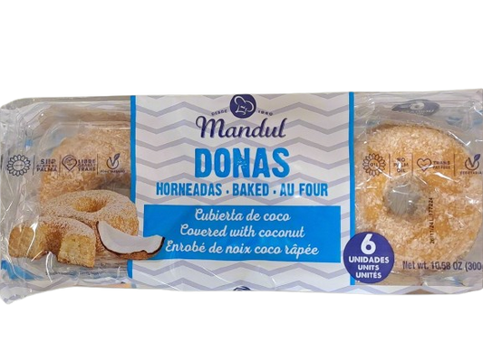 Mandul Donas Covered With Coconut