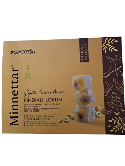 Minnettar Double Roasted Turkish Delight With Hazelnut
