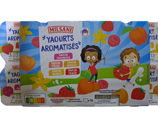 Milsani Yaourts Aromatises 16×125g