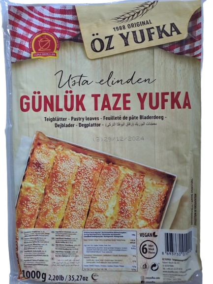 Oz Yufka Feuilleté de pate Bladerdeeg