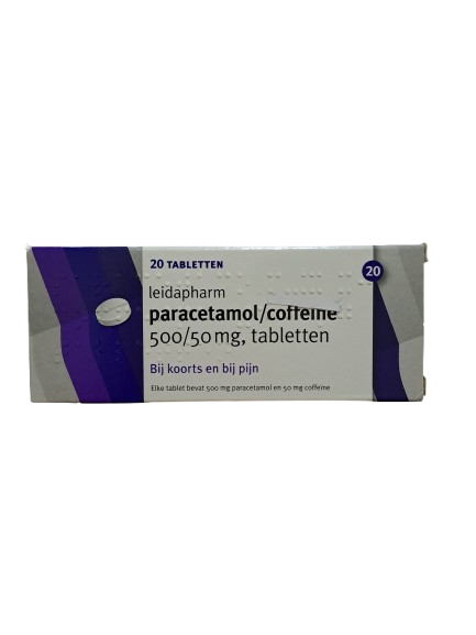 Paracetamol 500/50mg 20 stuks