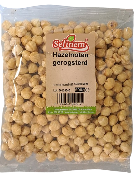 Sefinen Hazelnoten geroosterd