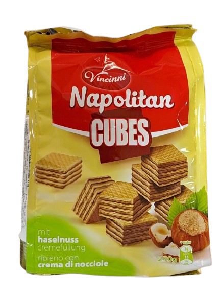 Vincinni Napolitan Cubes Haselnuss