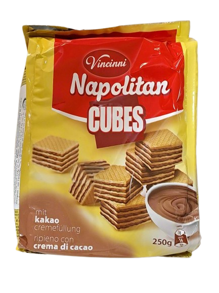 Vincinni Napolitan Cubes Crema Di Cacao