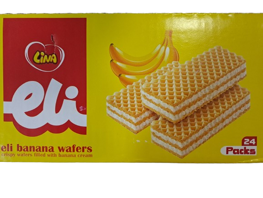 Lina Eli Banana Wafers 24 Packs