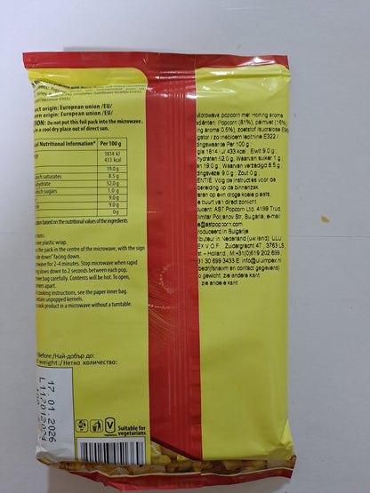 Top Of The Pop Microwave Popcorn Honey Flavour
