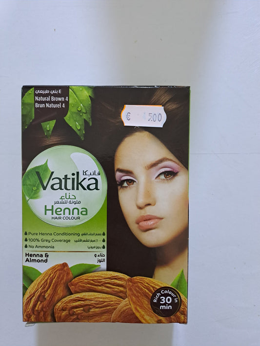 Vatika Henna Haarkleur Natuurlijk Bruin 4