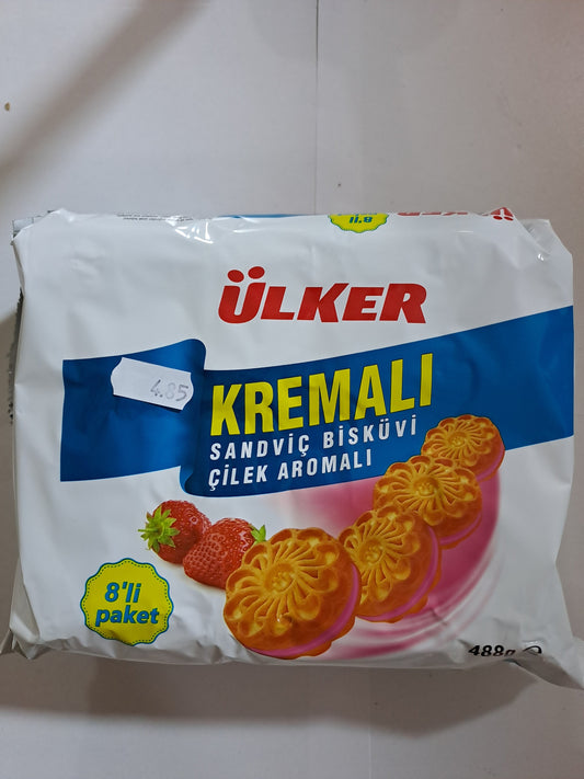 Ulker Kremali Sandboc Biskuvi Cilek Aromali
