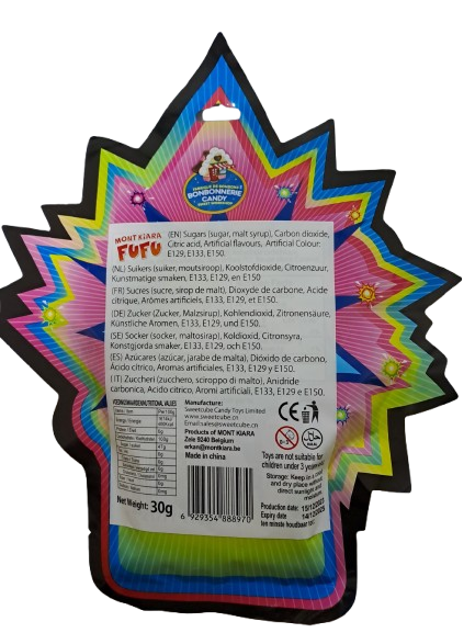 Bonbonnerie Candy Sour Popping Candy Mix Fruits