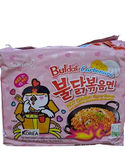 Buldak Carbonara Hot Chicken Flavor Ramen Pak 5 Stuks