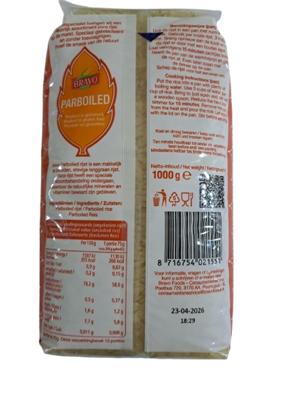 Bravo Parboiled Rice