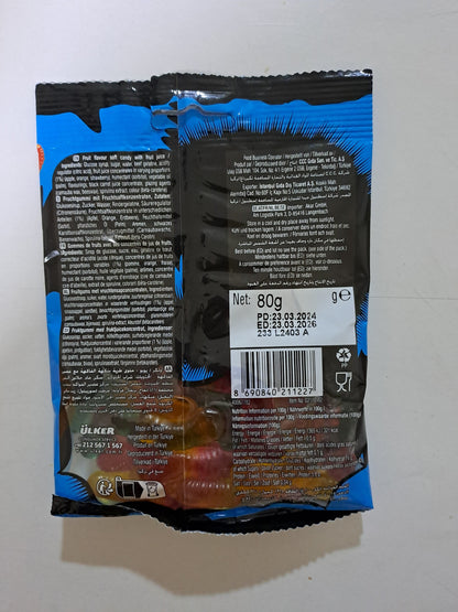 Ulker Yupo Worms Candy With Fruit Juice