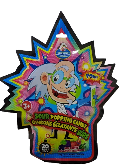 Bonbonnerie Candy Sour Popping Candy Mix Fruits