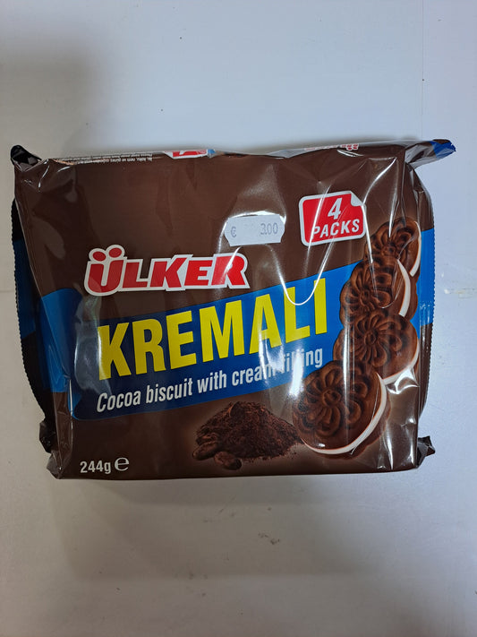 Ulker Kremali Cocoa Biscuit With Cream Filling 4 Packs