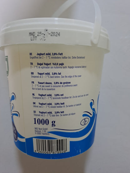 Sutum Dogal Yogurt 3,8% Yagli