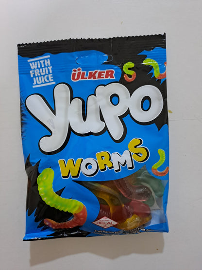 Ulker Yupo Worms Candy With Fruit Juice