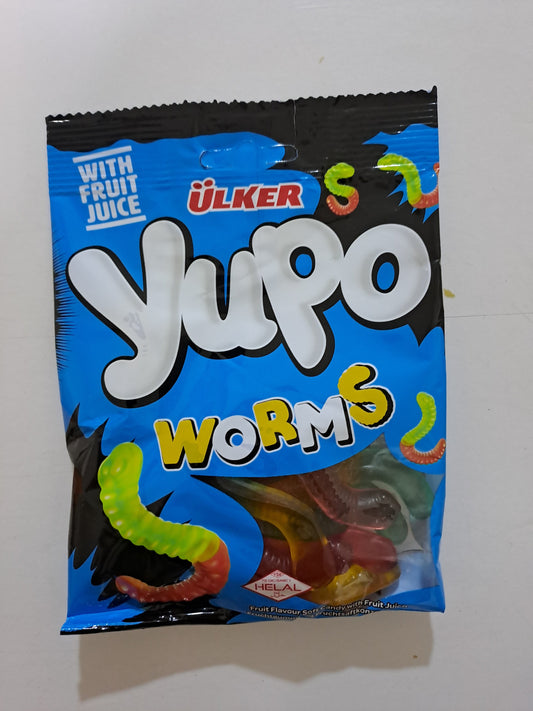 Ulker Yupo Worms Candy With Fruit Juice