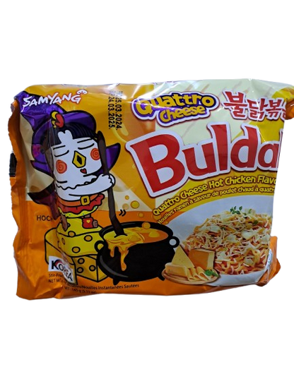 Buldak Quattro Cheese Hot Chicken Flavor Ramen Per stuk