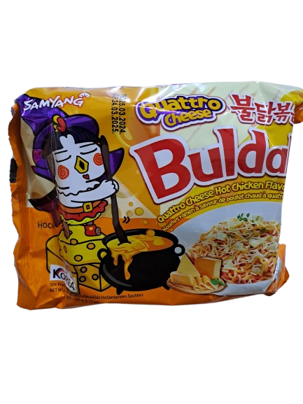 Buldak Quattro Cheese Hot Chicken Flavor Ramen Per stuk