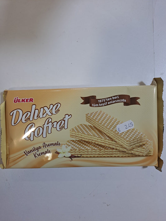 Ulker Deluxe Gofret Vanilya Aromali Kremali