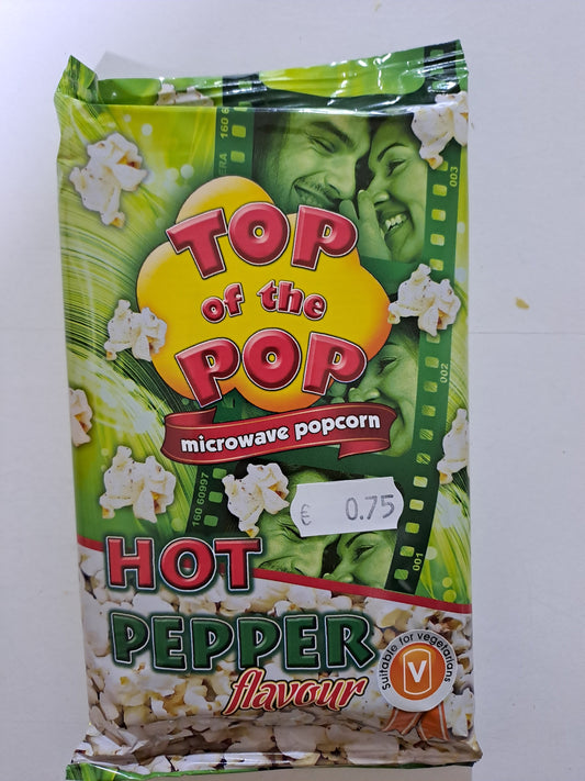 Top Of The Pop Microwave Popcorn Hot Pepper Flavour