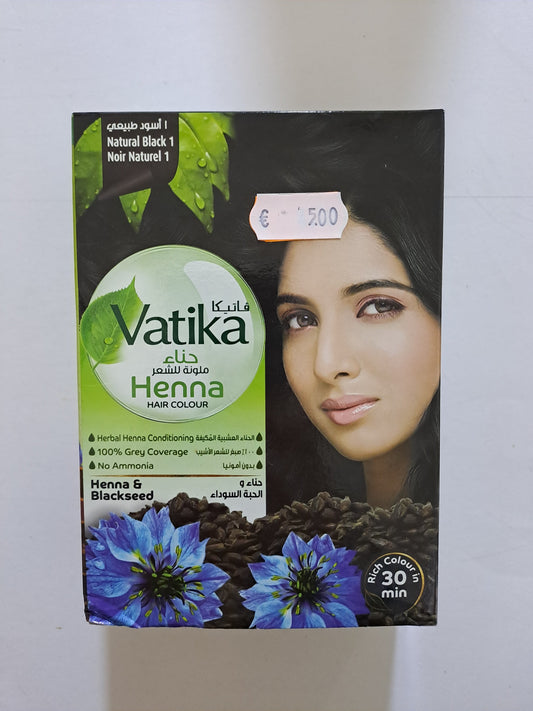 Vatika Henna Haarkleur Naturel Zwart1