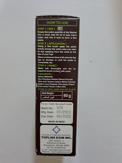 Topline Royal Donkerbruine Henna