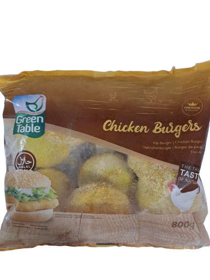 Green Table Chicken Burgers