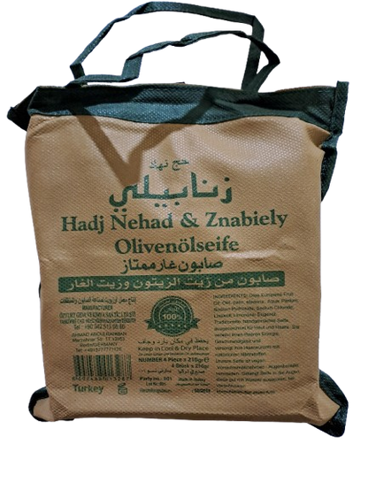 Hadj Nehad en Znabiely Olivenolseife 4 Stuks